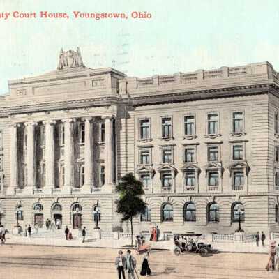 Mahoning County Court House Postcard, 1912