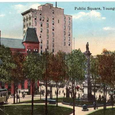 Youngstown Public Square Postcard, 1914