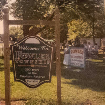 Fowler Township Sign, 1999