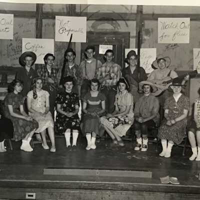Photograph of Fowler School Students on Stage