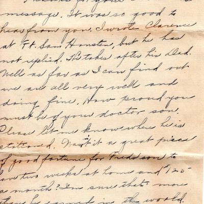 Dahman Letter, 1943