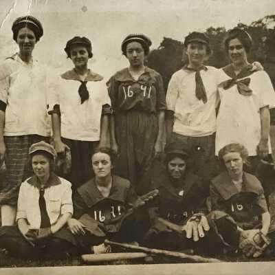 Photograph of Fowler School Girls Baseball Team