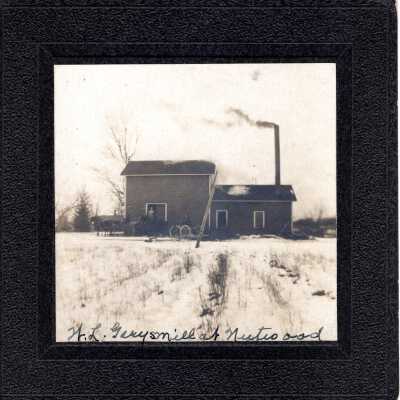 Photograph of W. L. Gary's Mill, Nutwood, Ohio circa 1900.