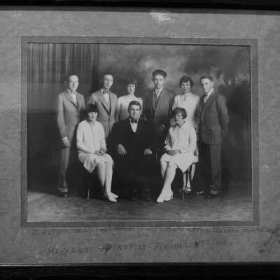 Fowler Students and Superintendent Kittel, 1928