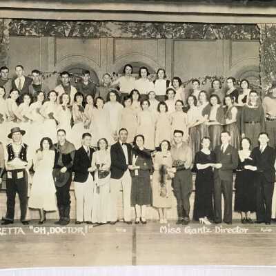 Photograph of the Fowler High School Operetta, 1932