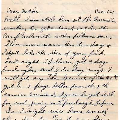 Page 1, Dec. 14 Letter