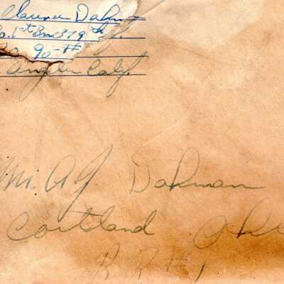 Dahman Letters, 1943