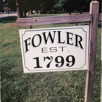 Photograph of Fowler Township Sign