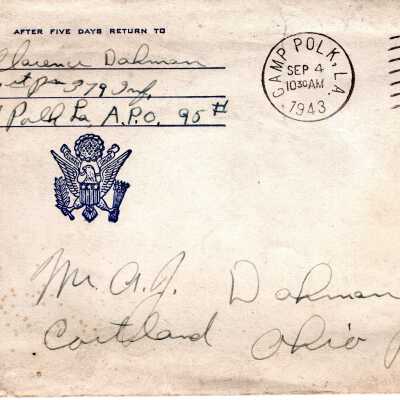 Dahman Letter, 1943