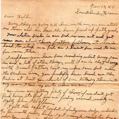 Dahman Letter, 1944