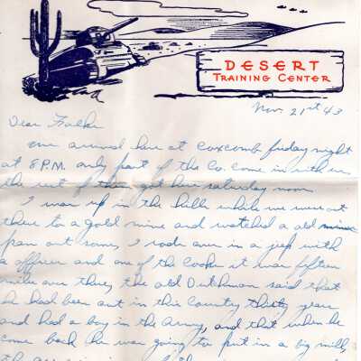Page 1, Nov. 21 Letter
