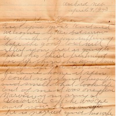 Dahman Letter, 1943