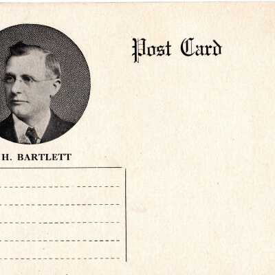 Christian Church Meeting Announcement Postcard, 1915