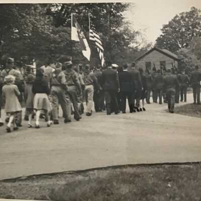 Photograph of the Memorial Parade, Fowler,Ohio, 1940s