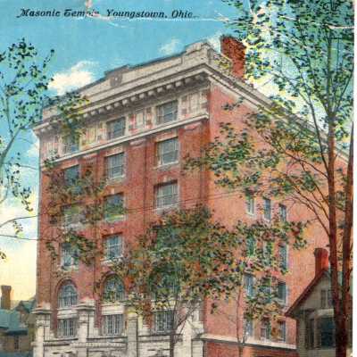 Youngstown Masonic Temple Postcard, 1911