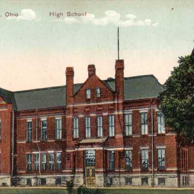 Warren High School Postcard, 1908