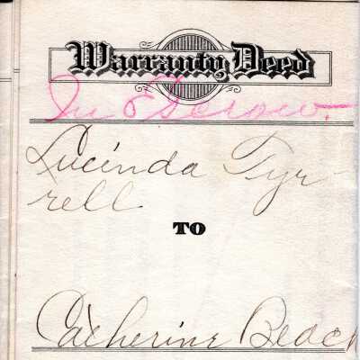 Catherine Beach Warranty Deed, 1935