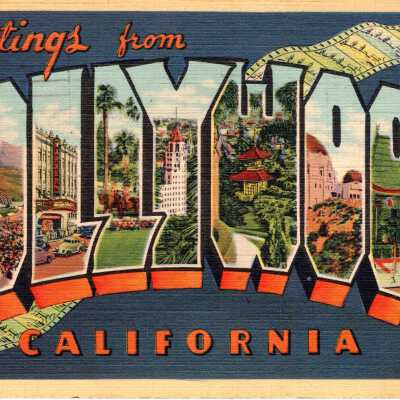 Hollywood, California Postcard