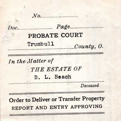D. L. Beach Transfer of Property, 1948