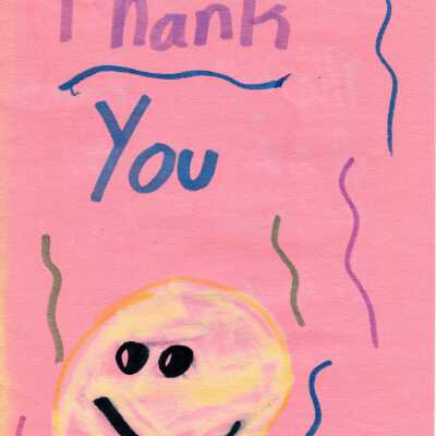 Thank You Card from Student