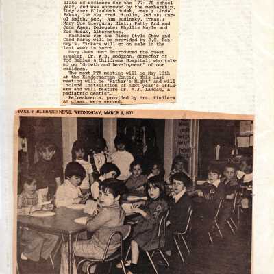 Chestnut Ridge School Album, 1977
