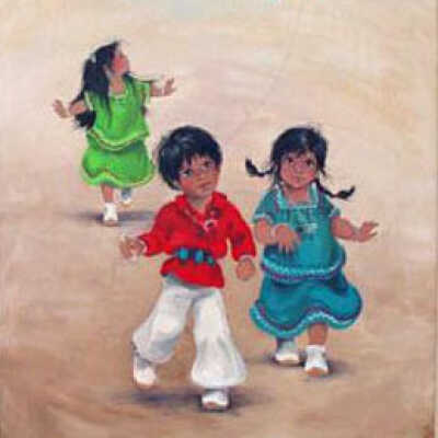 untitled (3 kids and blue kite)