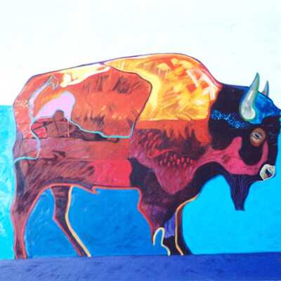 Buffalo at Sunset