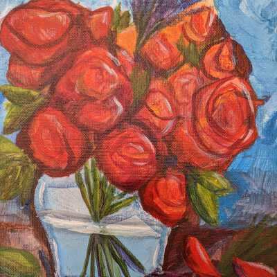 Roses in Vase