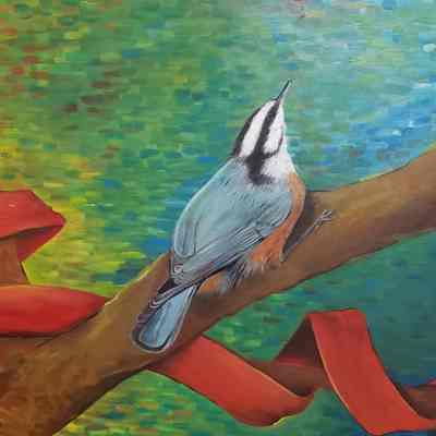 Untitled (bird on a limb)