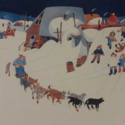 Untitled (dog sled)