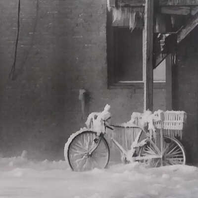 Untitled (frozen bike)