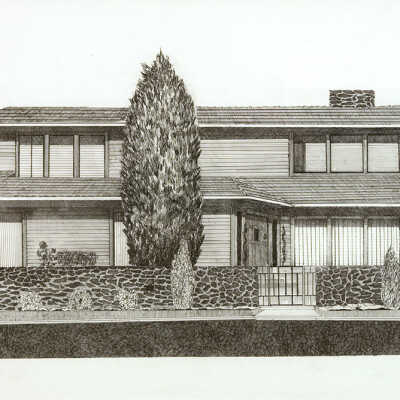 Untitled (house sketch)