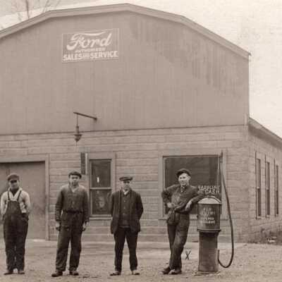 Ford Garage, Bristolville, Ohio,1918