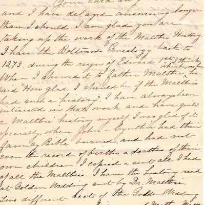 Letter, 1905