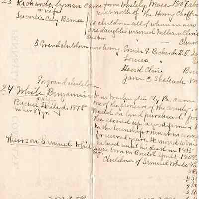 Notes of Lyman Richards History