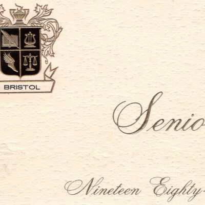 1982 Bristol High School Graduation Announcement