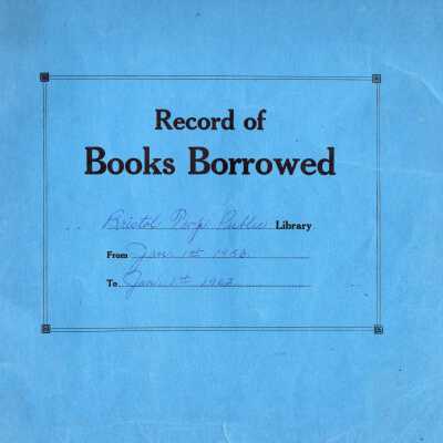 Record of Books Borrowed, 1956