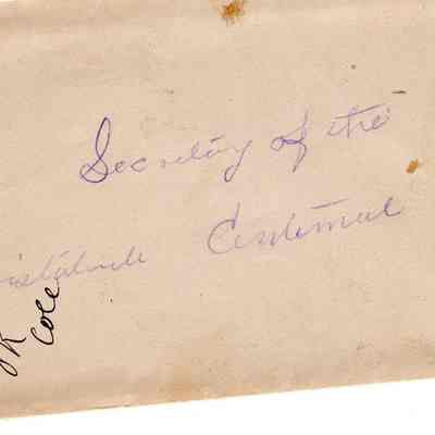 Envelope and Letter, 1905