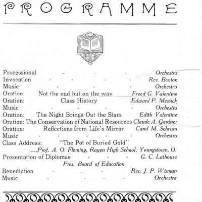 Program, 1916