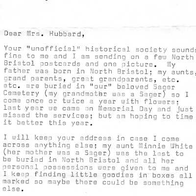Letter, family history