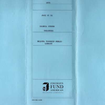 Library Correspondence, 1971