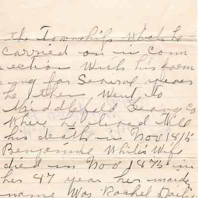 Notes of White Family History