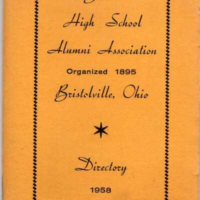Directory for Bristol High School Alumni Association, 1958