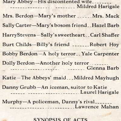 Play Program,1930