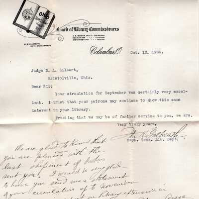 Early Library Correspondence,1908
