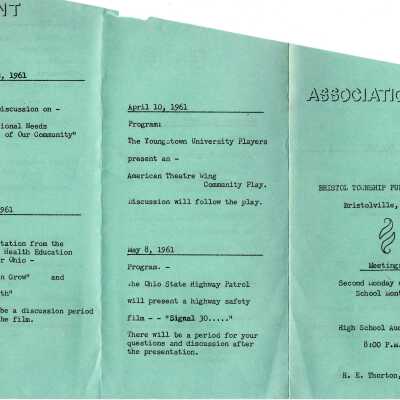 P.T.A. calendar year 1961