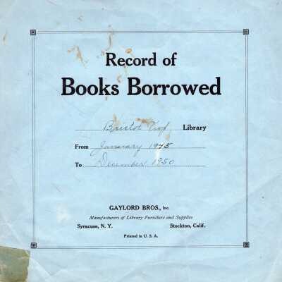 Record of Books Borrowed