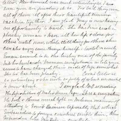Letter: 1923