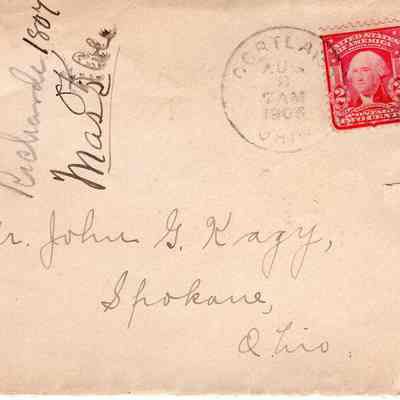 Envelope and Letter 1905