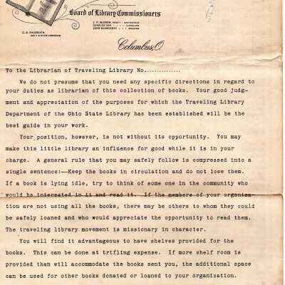 Early Library Correspondence,1908